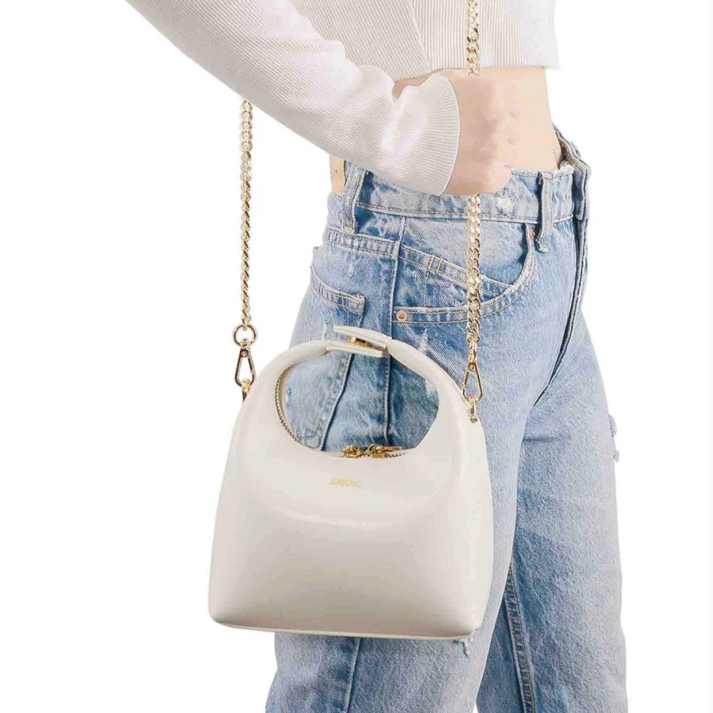 Sinbono-Sophisticated Cream Crossbody Bag